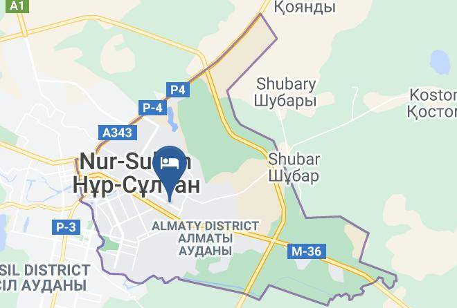 Nur Sultan - Hotel Akkaiyn Maps