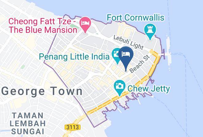 Georgetown - Charlies Budget Hotel Maps