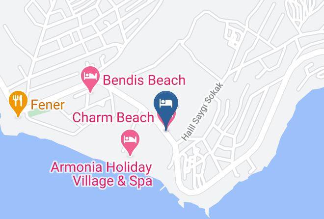 Akyarlar - Charm Beach Hotel Maps