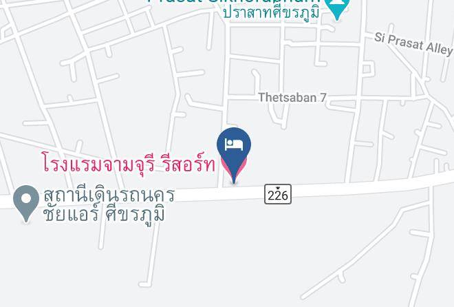 Amphoe Sikhoraphum - Charm Churee Resort Maps