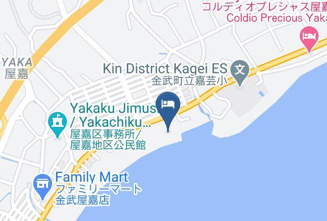 Kin Townkunigami District - Charmante Kin Maps