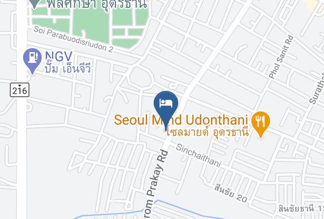 Mueang Udon Thani District - Charoenporn Grand Hotel Maps