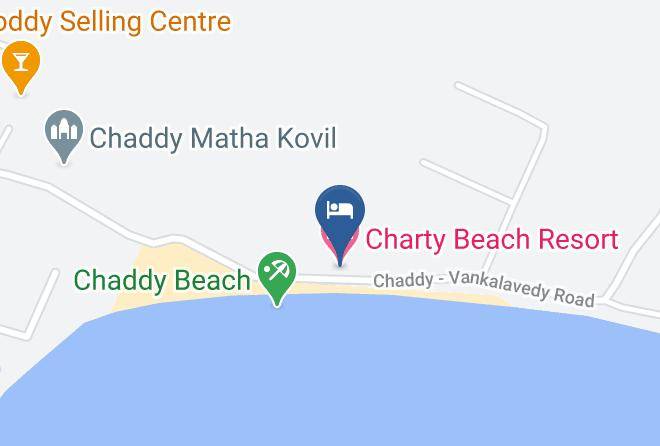 Jaffna - Charty Beach Resort Maps