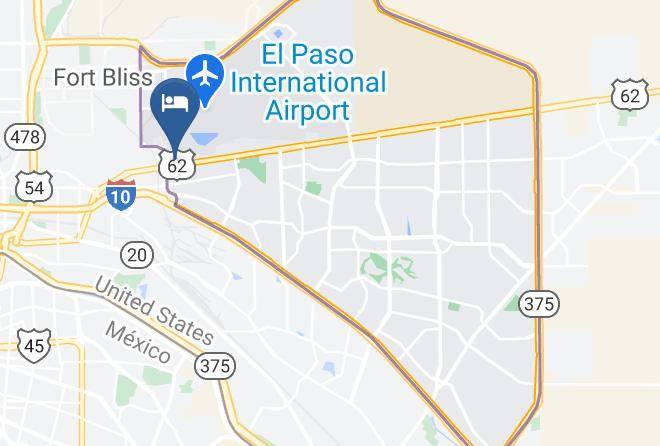 El Paso - Chase Suite Hotel El Paso Maps