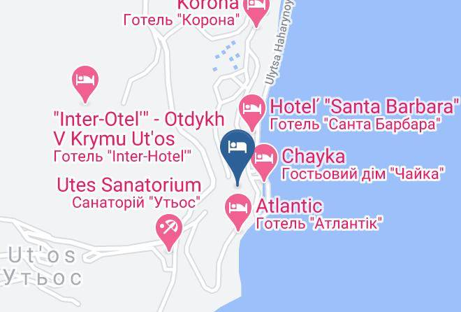 Alushta - Chastnyy Otel' Fortuna Maps