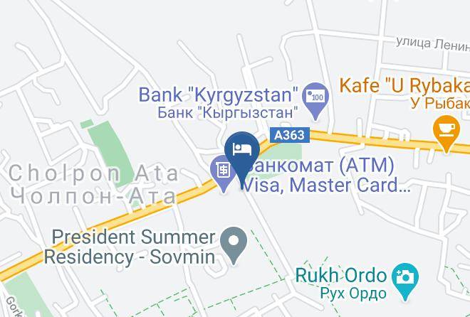 Ysyk Kol Region - Chastnyy Panionat U Tat'yany Maps