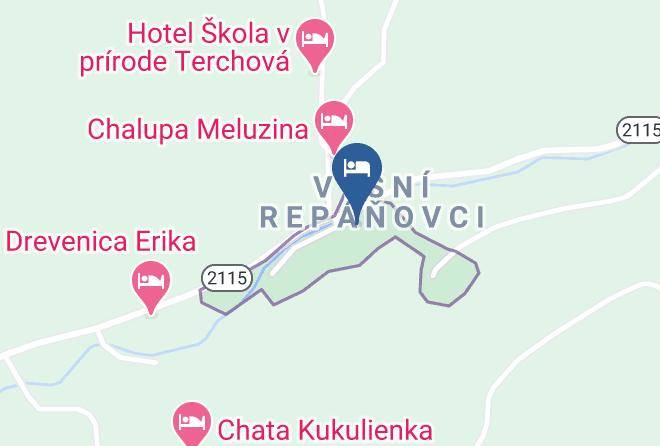 Vysni Repanovci - Chata Darwin Maps
