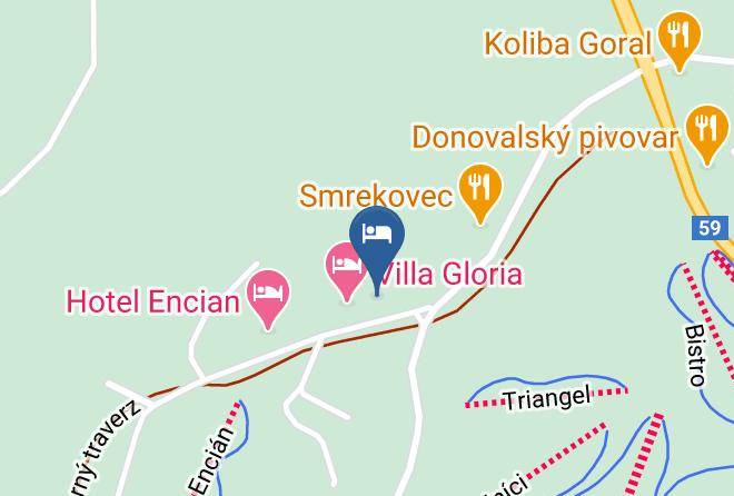 Banska Bystrica - Chata Lesy Donovaly Maps