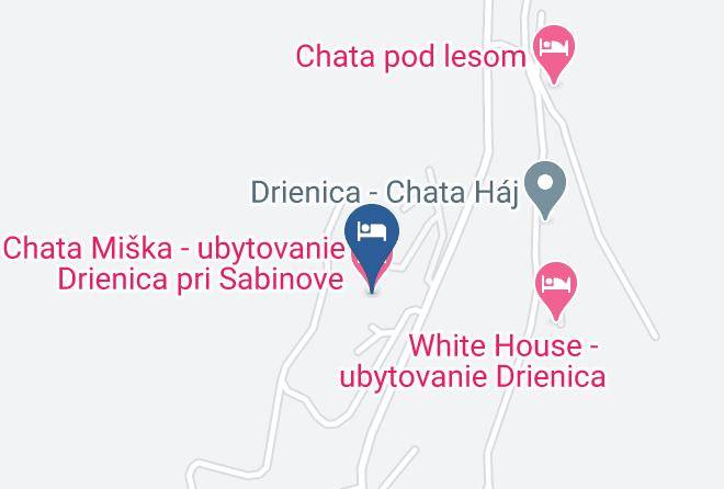 Sabinov - Chata Miska Ubytovanie Drienica Pri Sabinove Maps
