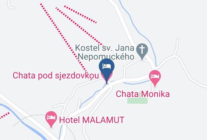 Carlsbad - Chata Pod Sjezdovkou Maps