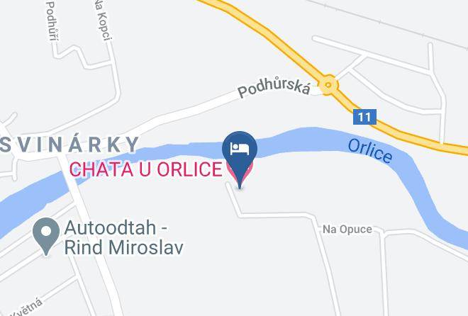 Hradec Kralove - Chata U Orlice Maps