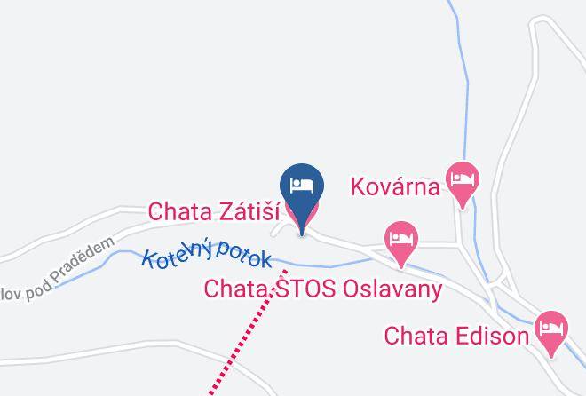 Bruntal - Chata Zatisi Maps
