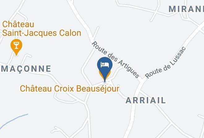 Chateau Croix Beausejour Map