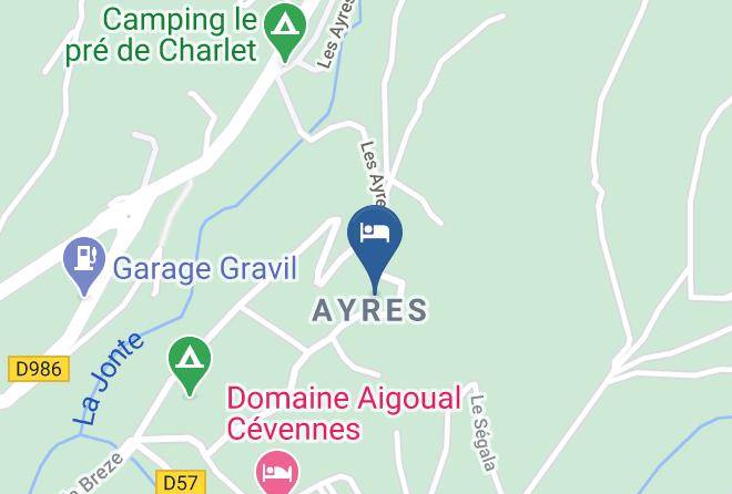 Lozere - Chateau D'ayres Hotel Meyrueis Maps