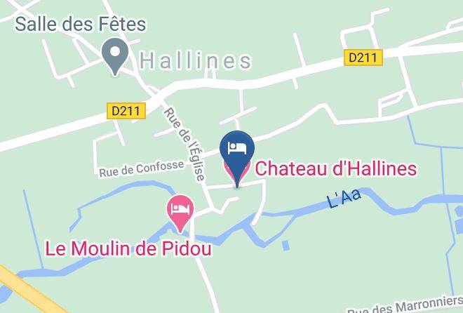 Pas De Calais - Chateau D'hallines Maps