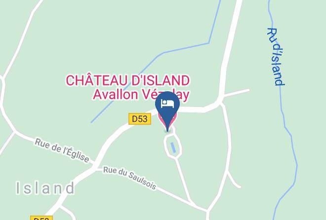 Yonne - Chateau D'island Avallon Vezelay Maps