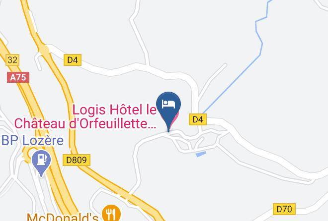 Lozere - Chateau D'orfeuillette Albaret Ste Marie Commune De La Garde Maps