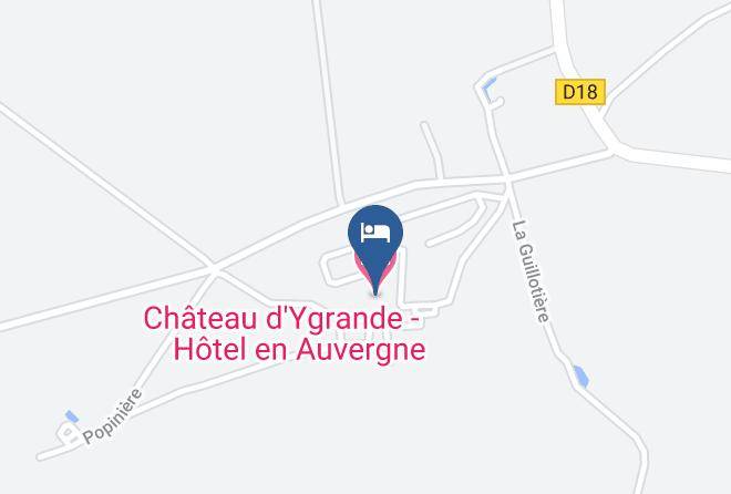 Chateau D'ygrande Hotel En Auvergne Map