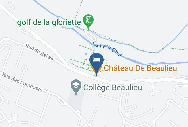 Indre Et Loire - Chateau De Beaulieu Maps