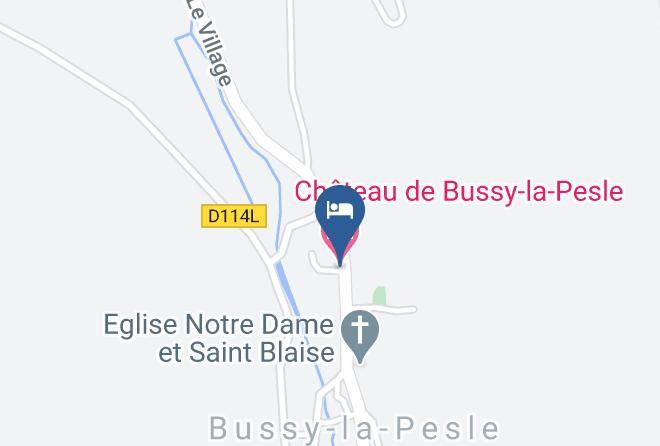 Cote D Or - Chateau De Bussy La Pesle Maps