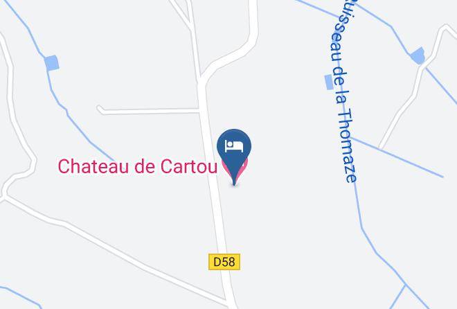 Chateau De Cartou Map