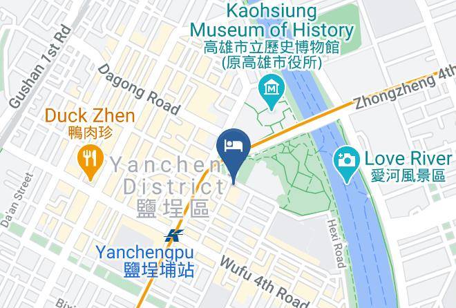 Yancheng District New Yancheng Shopping Street - Chateau De Chine Hotel Kaohsiung Maps