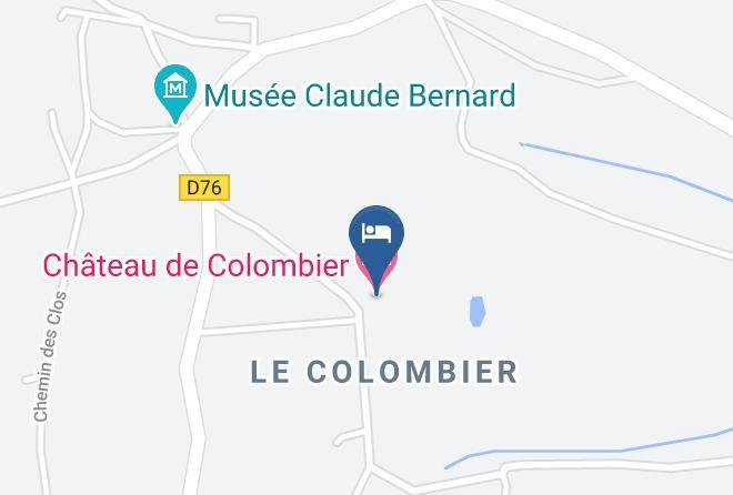 Rhone - Chateau De Colombier Maps