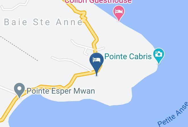Baie Sainte Anne - Chateau De Feuilles Seychelles Maps