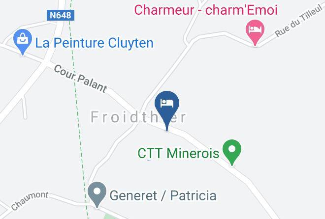 Chateau De Froidthier Map