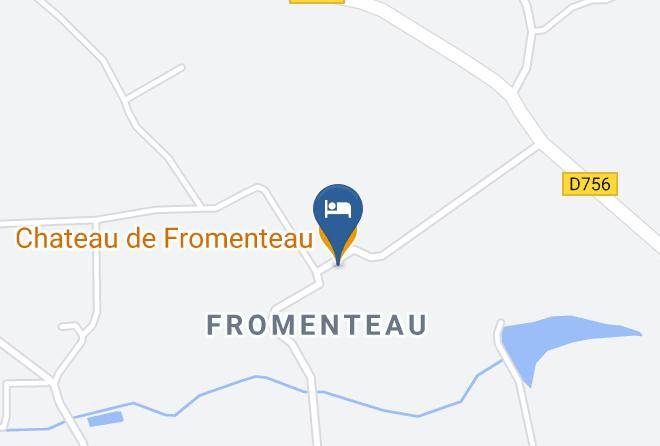 Chateau De Fromenteau Map