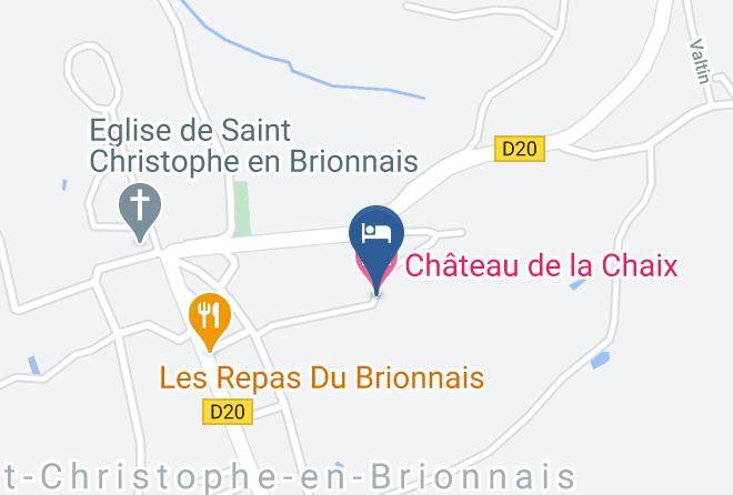 Saone Et Loire - Chateau De La Chaix Maps