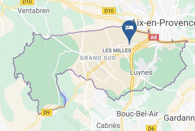 Bouches Du Rhone - Chateau De La Pioline Restaurant Gastronomique A Aix En Provence Maps