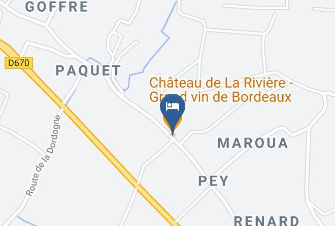 Gironde - Chateau De La Riviere Grand Vin De Bordeaux Maps