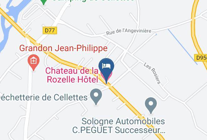 Loir Et Cher - Chateau De La Rozelle Hotel Maps