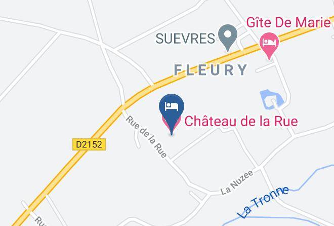 Loir Et Cher - Chateau De La Rue Maps