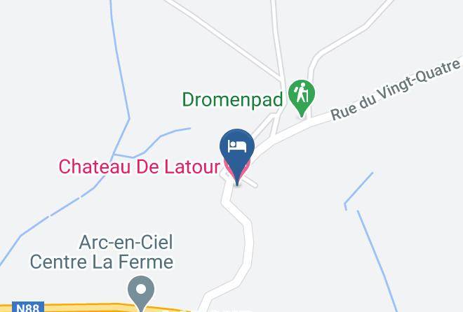 Luxemburg Province - Chateau De Latour Hotel Maps