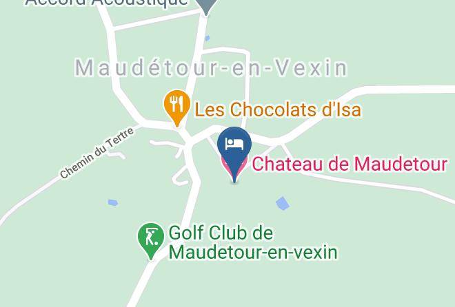 Val D Oise - Chateau De Maudetour Maps
