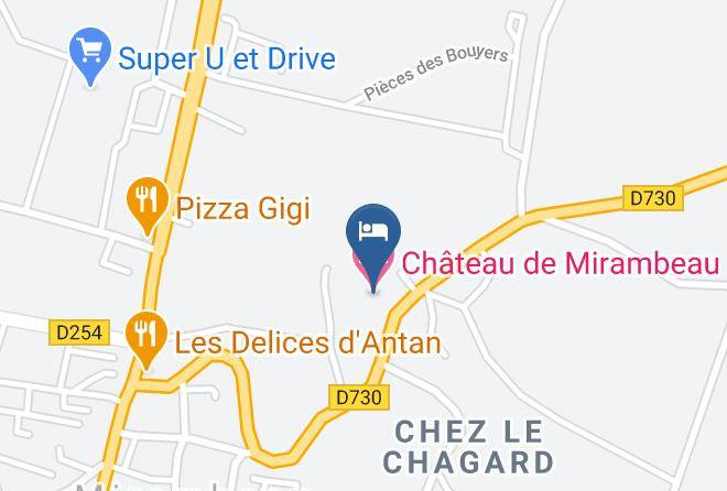 Charente Maritime - Chateau De Mirambeau Maps