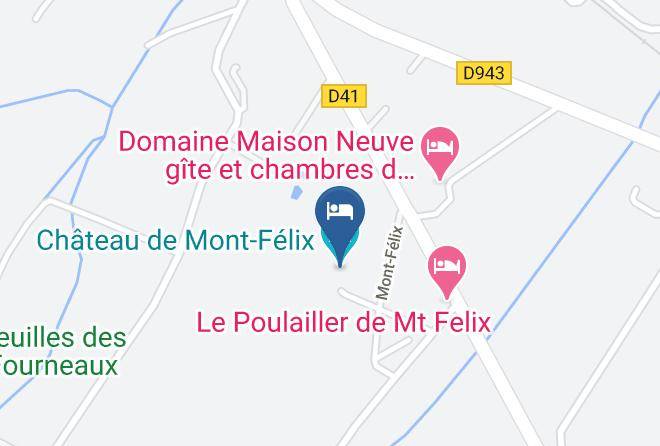 Indre Et Loire - Chateau De Mont Felix Maps