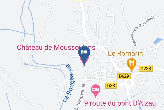 Aude - Chateau De Moussoulens Maps