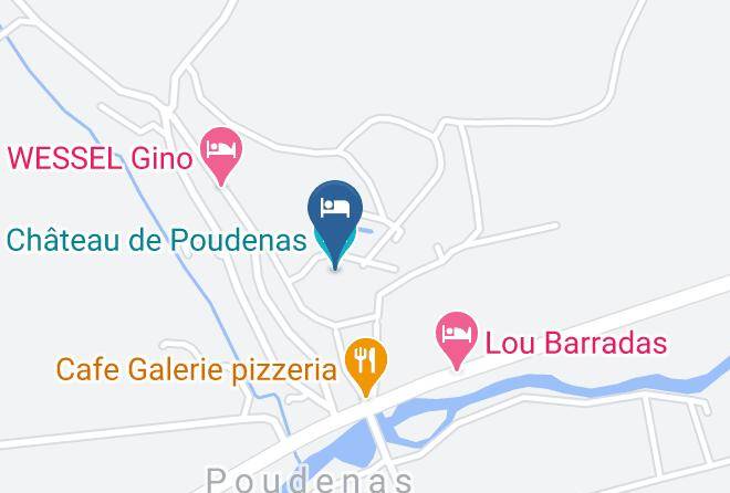 Lot Et Garonne - Chateau De Poudenas Maps