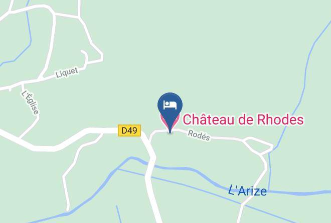 Ariege - Chateau De Rhodes Maps