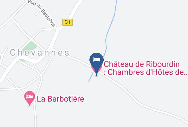 Chateau De Ribourdin Chambres D'hotes De Charme Map
