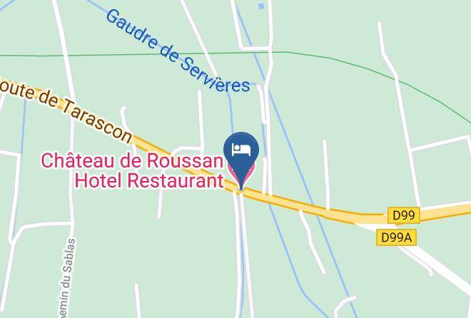 Bouches Du Rhone - Chateau De Roussan Hotel Restaurant Maps