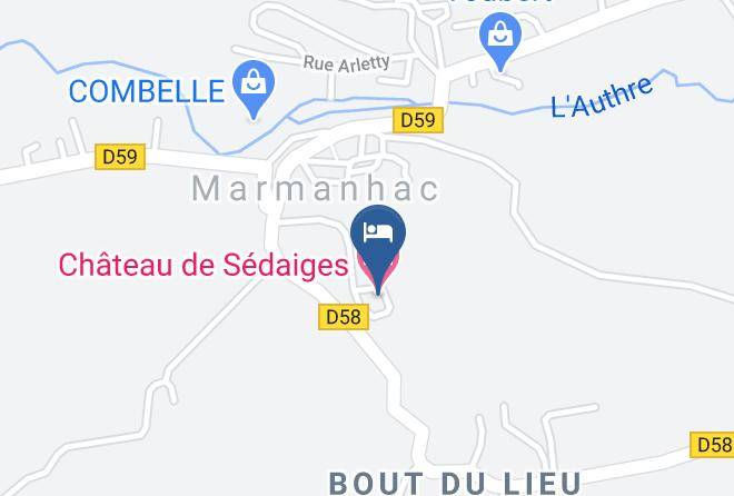 Cantal - Chateau De Sedaiges Maps