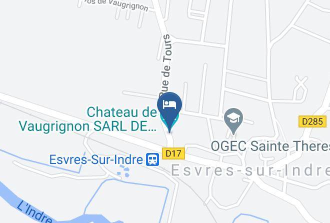 Indre Et Loire - Chateau De Vaugrignon Sarl De Grandmaison Maps