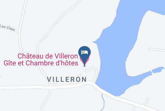 Saone Et Loire - Chateau De Villeron Gite Et Chambre Dhotes Maps
