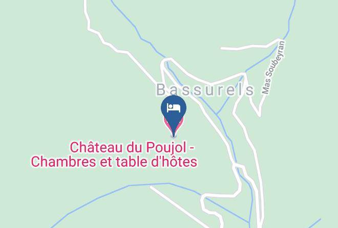 Lozere - Chateau Du Poujol Chambres Et Table D'hotes Maps