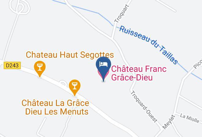 Gironde - Chateau Franc Grace Dieu Maps