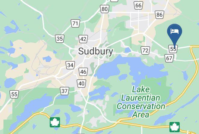 Greater Sudbury - Chateau Guay Motel Restaurant Maps